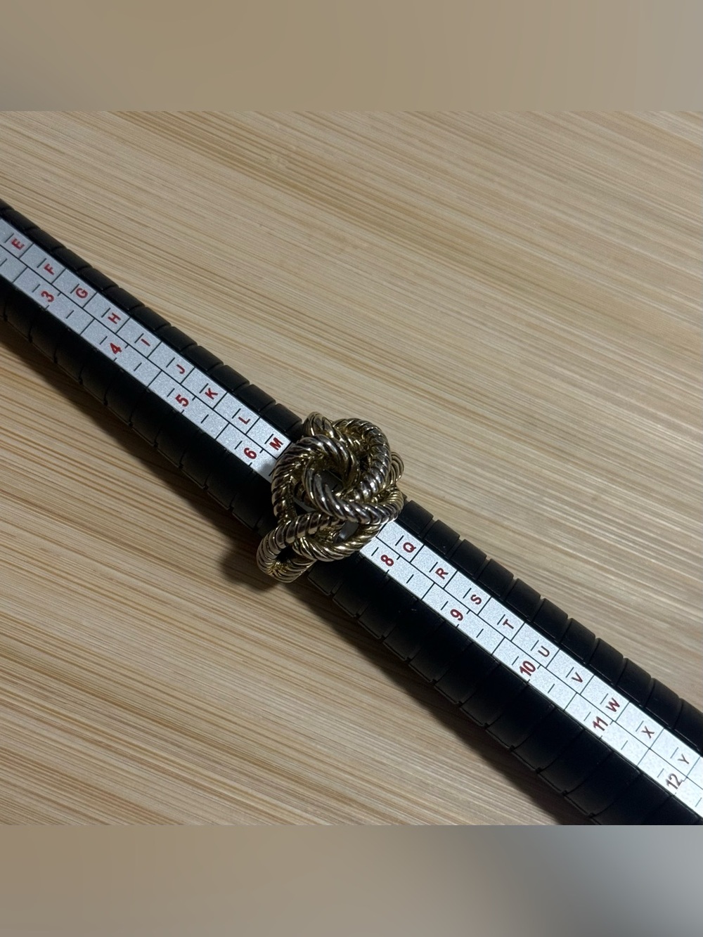 Twisted Rope Knot Statement Ring